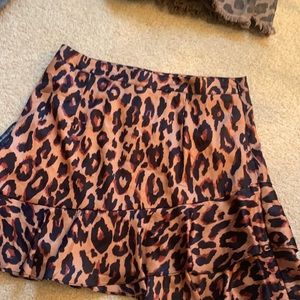 A love like you ruffle leopard skirt medium never worn